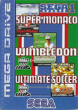 Sega Sports 1: Super Monaco / Wimbledon / Ultimate Soccer - Sega Mega Drive (Europe) | SEGA1UP